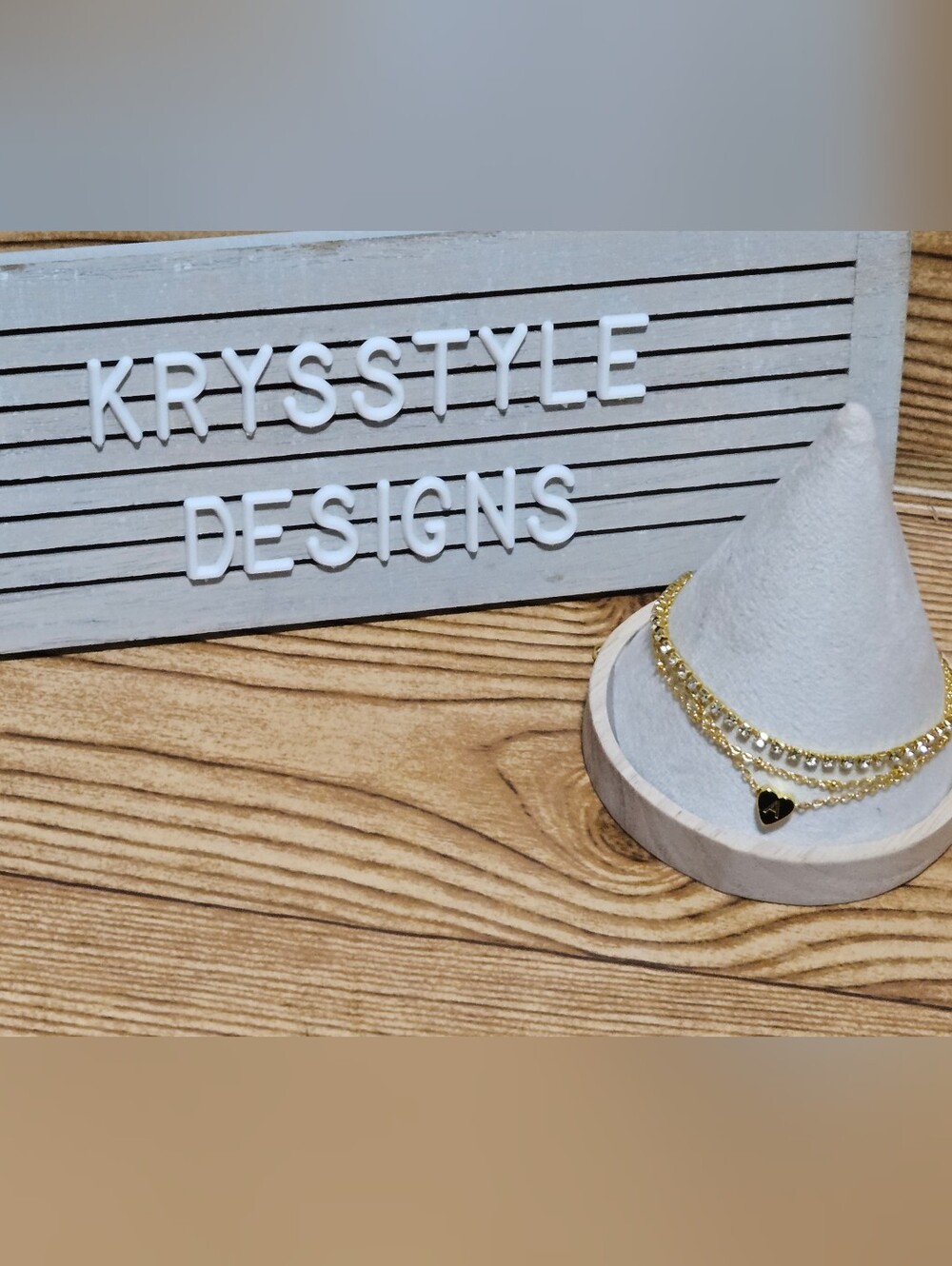Letter A Gold Bracelet And Crystal Bracelet Set